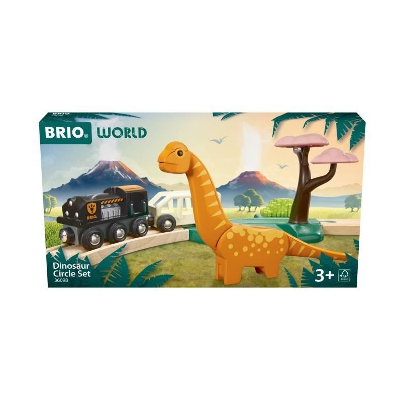 Circuit Dinosaure BRIO en bois pour animer les après-midis de jeux au salon