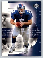 💎2002 Upper Deck Honor Roll Football #37 Kerry Collins - New York Giants💎