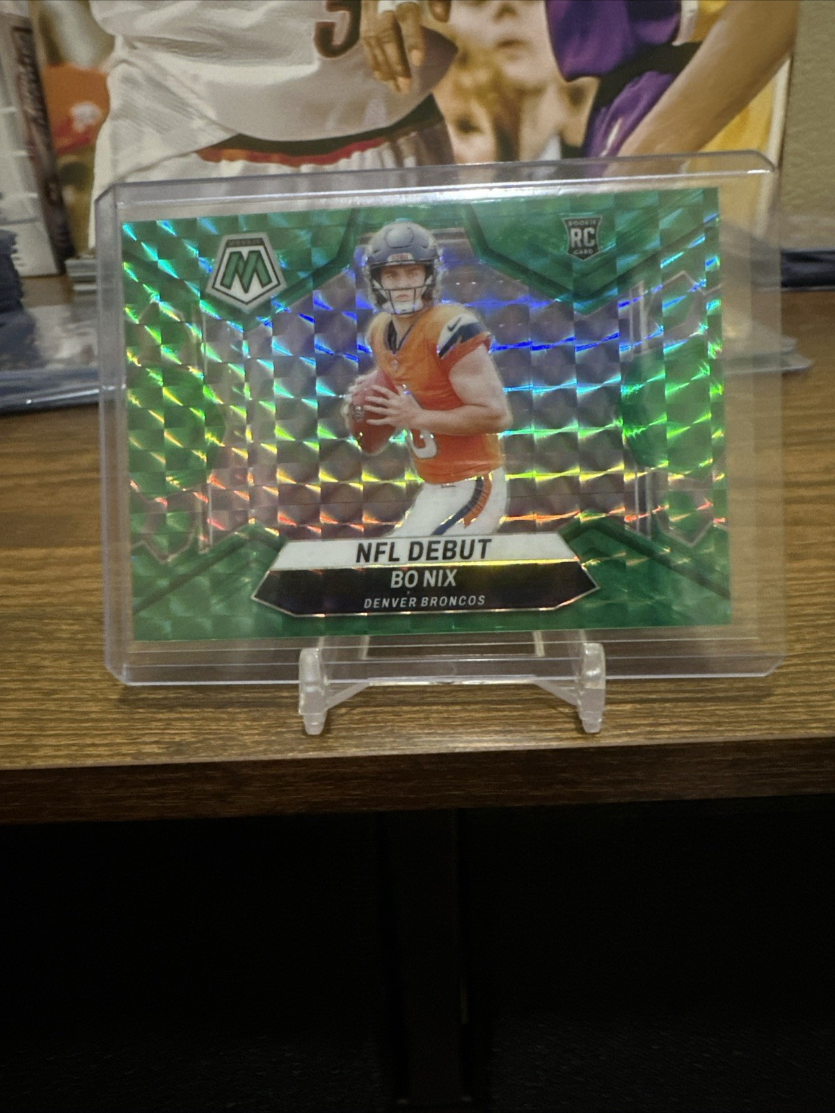 2024 Panini Mosaic - NFL Debut Bo Nix Green Mosaic Prizm (RC) Broncos🔥🏈