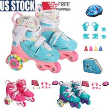 Inline-Quad Skates Roller skates kids Roller boots for Girls and Boys 13C-3Y 
