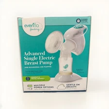 NEW Evenflo Advanced Single Electric Breast Milk Pump Multiple Power Options