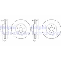2X Delphi Bremsscheiben 300Mm BelÜFtet Vorne Passend FÜR Chevrolet Trax Opel