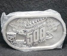 XE03129 NOS VINTAGE 1996  INDIANAPOLIS 500  RACING SPORT MENS BELT BUCKLE