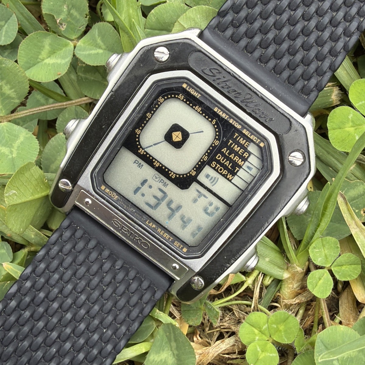 1980 Seiko G757-5000 Digiborg SilverWave 007 Model Vintage Digital