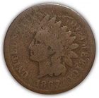 1867 Indian Head Cent Good G Coin #24754