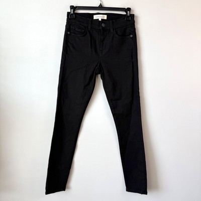 Current Elliot The Stiletto Mid Rise Skinny Jeans Size 24 Black
