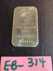 1 SILVER ENGLEHARD .999 FINE SILVER 1 TROY OZ. BAR