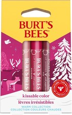 NO BOX Burts Bees Kissable Color Warm Collection Holiday Gift Set