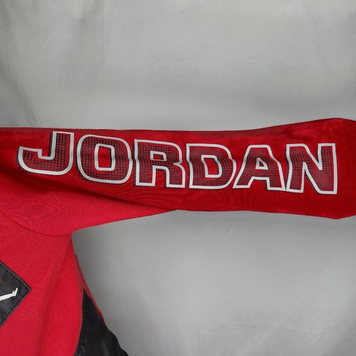 Boys Air Jordan Jumpman Red Black Hoodie Fastener Front Pocket Logo Size 5-6 - Picture 4 of 6