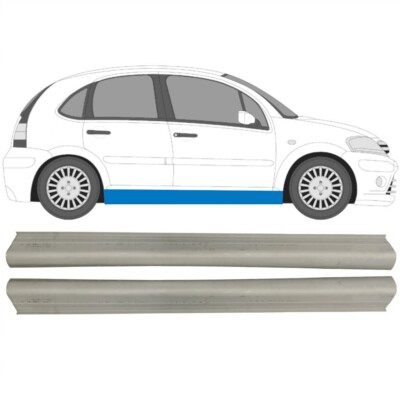 Für Citroen C3 2002-2010 Schweller Reparaturblech / Paar