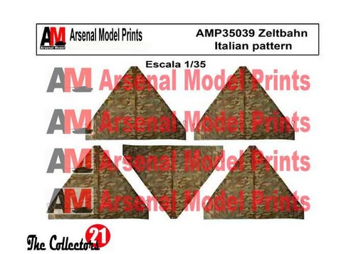 Arsenal Model Print 1/35 - AMP35039 Zeltbahn italian pattern