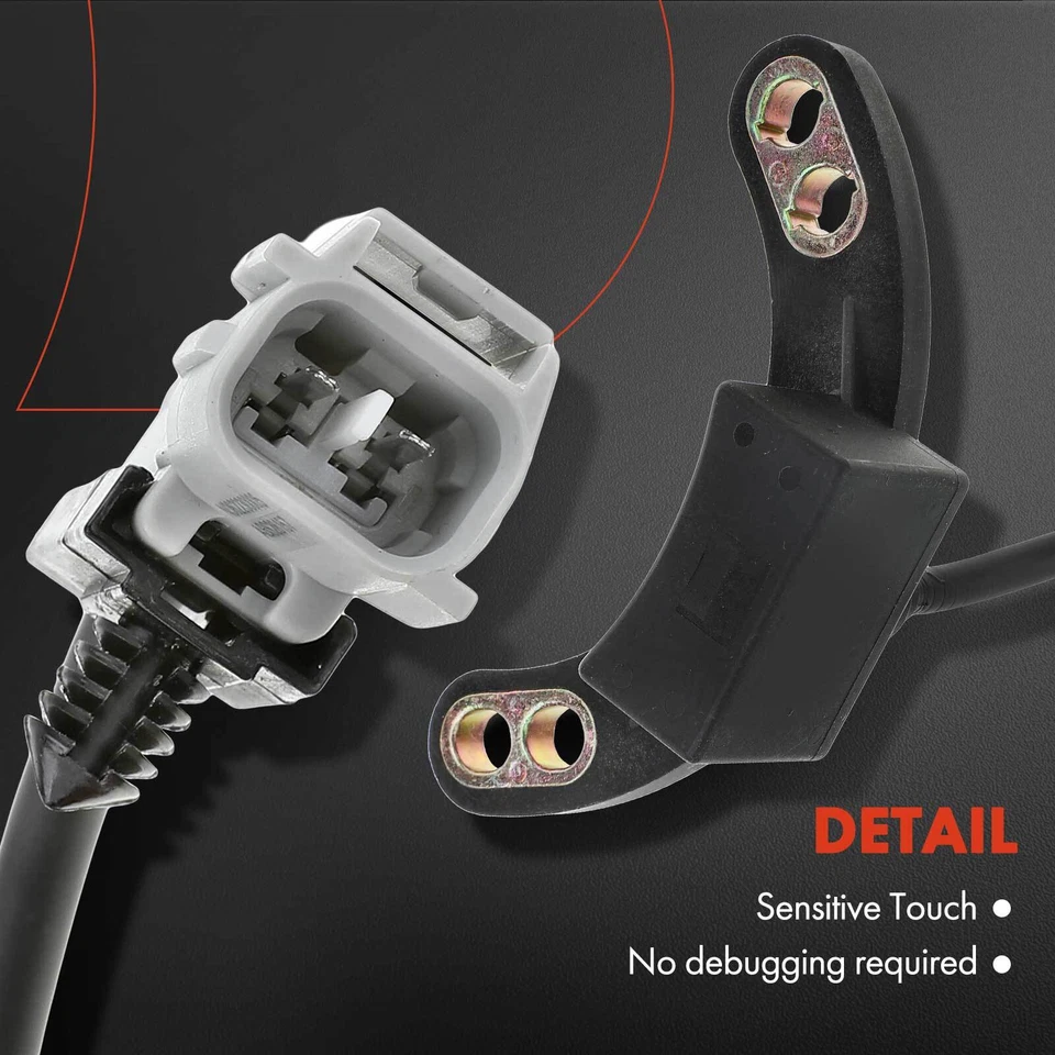 Sensor de velocidad de rueda delantero A-Premium 2x ABS para Dodge B1500/2500/3500 Ram 1500 Van Foto 4 de 4