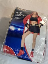Spirit Halloween Total Knockout Women s Boxing Boxer Costume 4pc Set Size Medium