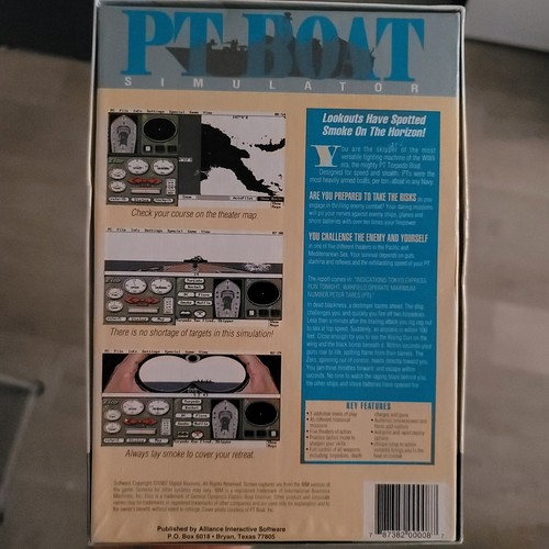 PT Boat Simulator Vtg Video Game 3.5" Disc Digital Illusions Complete Very Good - Picture 23 of 24