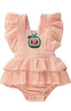 Birthday Girl Dress Smash Cake Outfit Half First Second Clothes Romper