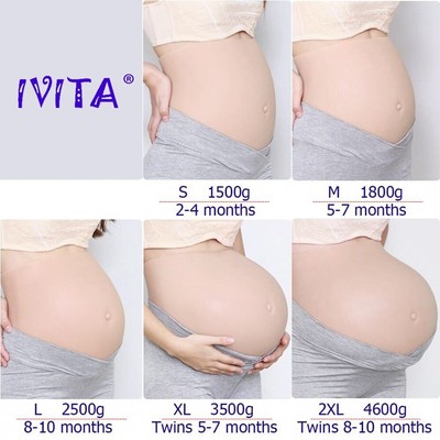 Artificial Silicone Fake Pregnant Soft Belly Realistic Silicone Pregnancy Belly