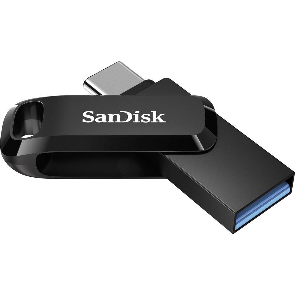 Смартфон/планшет SanDisk Ultra Dual Drive Go USB-Zusatzspeicher Schwarz объемом 256 ГБ