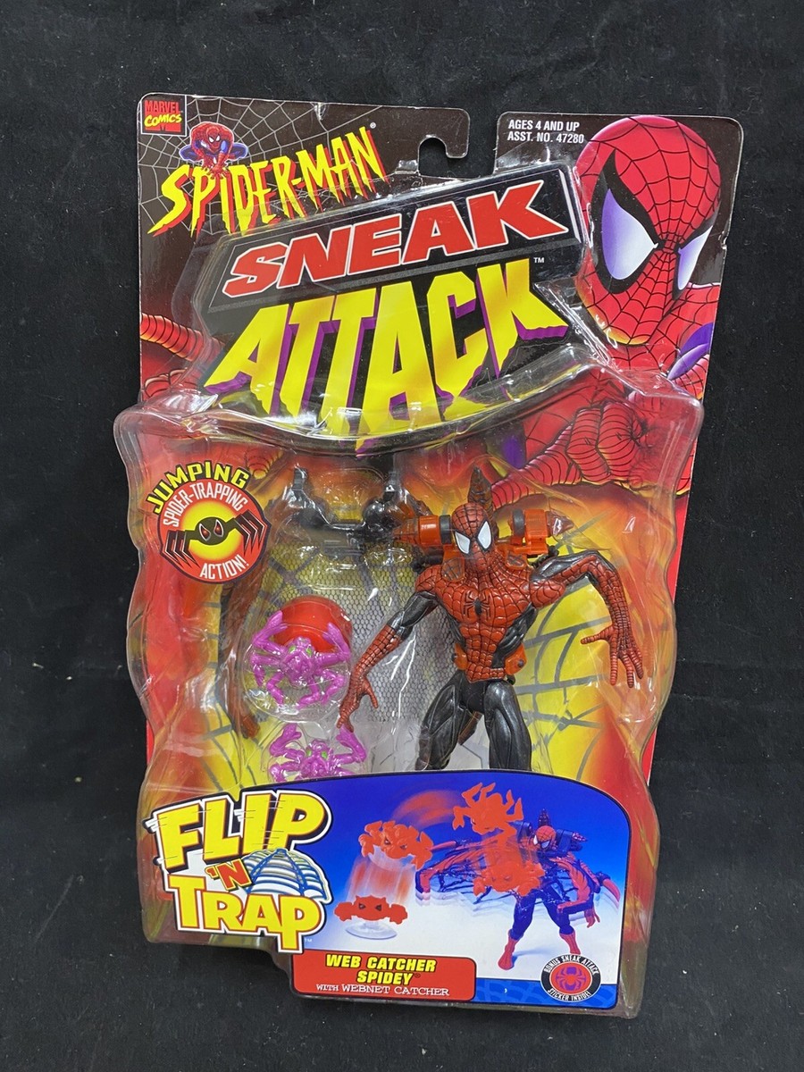 Spider-man Sneak Attack Madame Web Action Figure 1998 ToyBiz