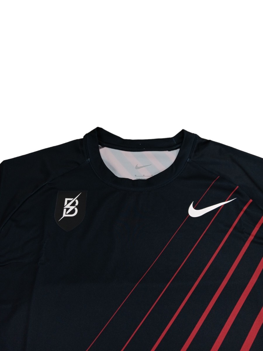 NIKE Men's Pro Elite Bowerman Track Club Sz M Warm-Up Shirt Red