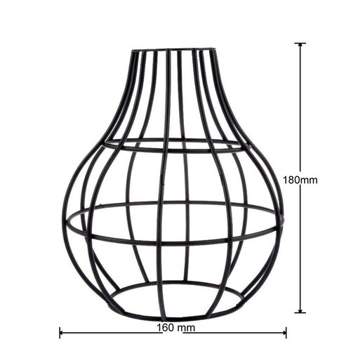Metal Wire Cage Easy Fit Lampshade Hanging Lamp Shade Vintage Ceiling Lightshade - Picture 18 of 261