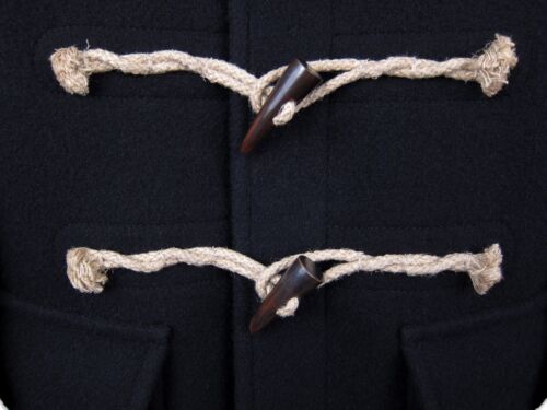 Balmain Hooded Duffel Toggle Coat Black Wool AW11 sz. eu44 us34 XS - Picture 3 of 12
