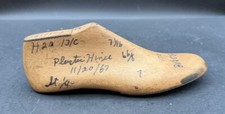 SINGLE VINTAGE ANTIQUE SHOE MOLD with Writing And Measurements Dated 11/20/1967