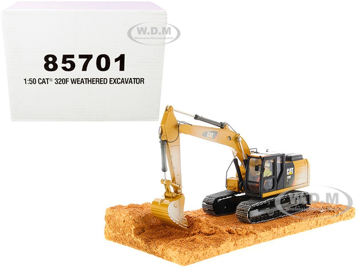 CAT CATERPILLAR 320F TRACKED EXCAVATOR WEATHERED 1/50 BY CAT CATERPILLAR 320F TRACKED EXCAVATOR WEATHERED 1/50 BY