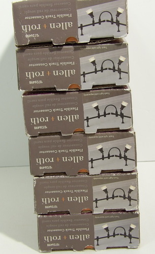 Allen + Roth Track Connectors Lot of 6 Brushed Dark Bronze Black Finish - Picture 8 of 8