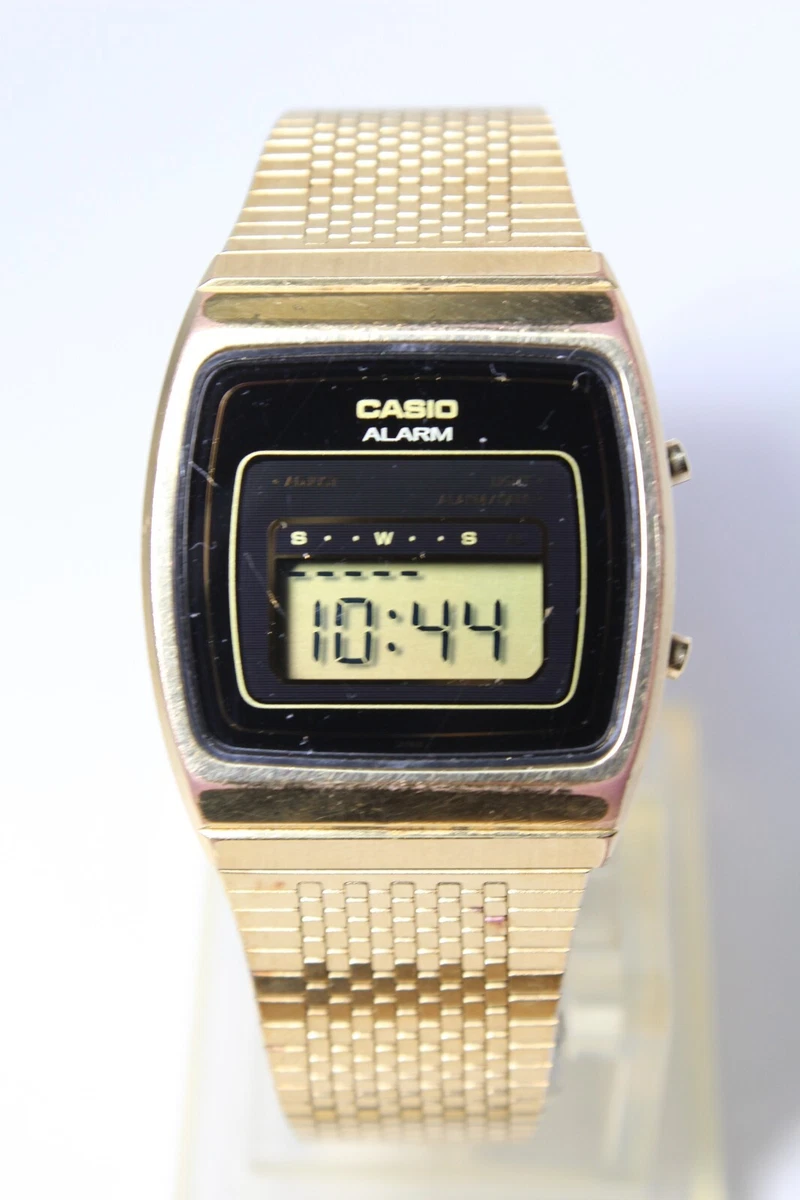 Casio square gold watch sale