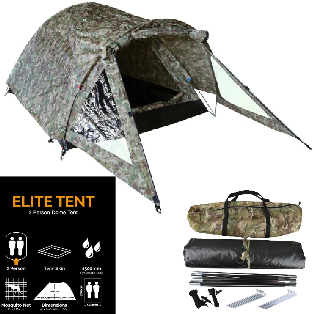 KombatUK 2 Person Lightweight Compact Twin Skin Elite Expedition Camping Tent