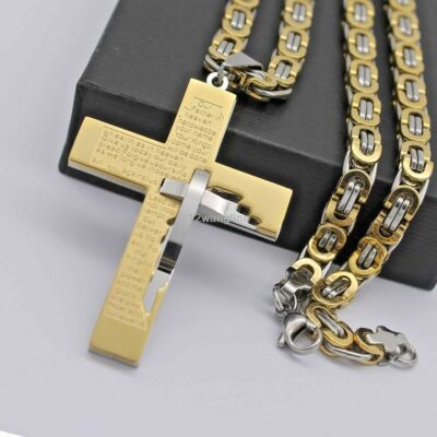 Mens Gold Cross Pendant - Canada
