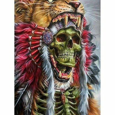 Diamond Painting - Diamant Malerei - "Totenkopf - Vollbild" (4626) | eBay