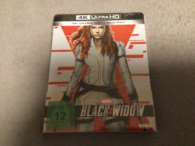 Black Widow (4K Ultra-HD Edition) Steelbook [Blu ray] Brandneu!