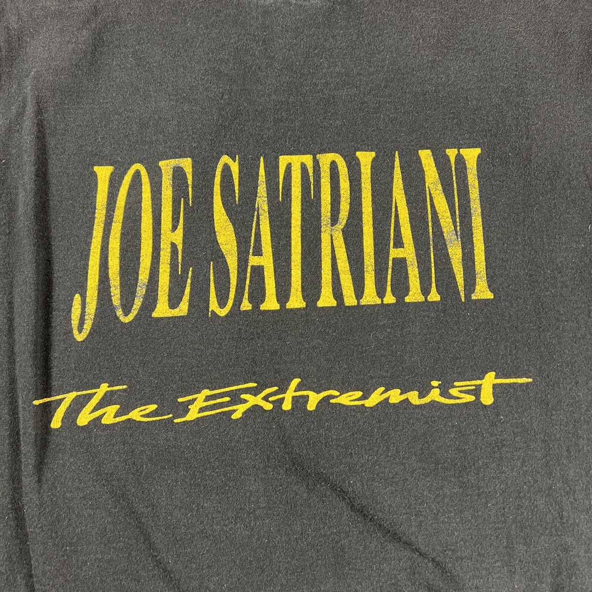 【SATIIIZ】Odin Stripe Collar T-Shirt Vintage Joe Satriani Shirt XL The Extremist | eBay
