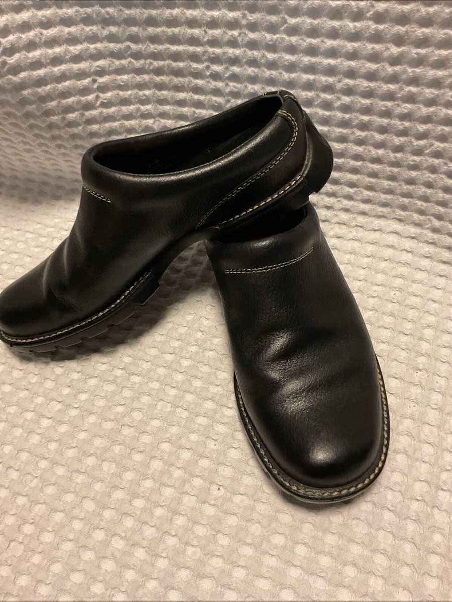 Cole Haan Country Black Soft Leather Mule Slip On Shoes Size Cole Haan Country Black Soft Leather Mule Slip On Shoes Size