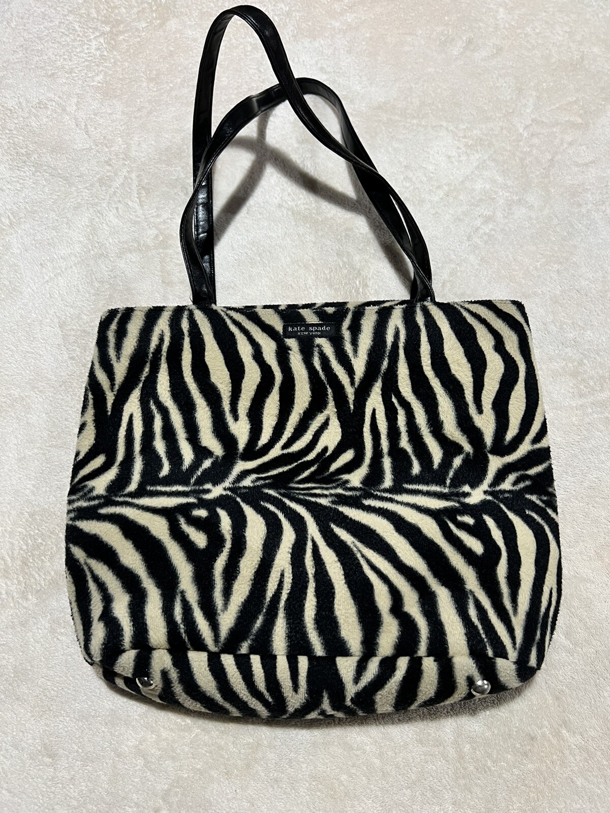 Kate Spade Zebra Print Tote Vintage Bag - image 1