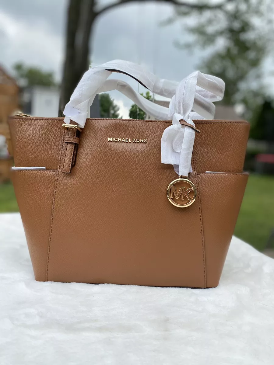 kors jet set tote brown