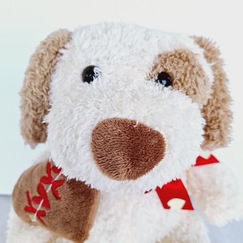 Dan Dee Collectors Choice Dog Plush 12 Inch XOXO Heart Beige Tan Stuffed Animal - Picture 6 of 9