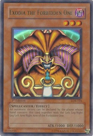 Exodia the Forbidden One LOB-124 The Legend of Blue Eyes White