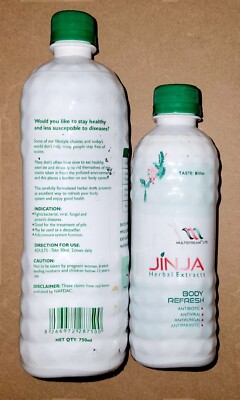 2 Bottles Sale.  750ml  & 350ml Combo Jinja Herbal Extracts Drink.