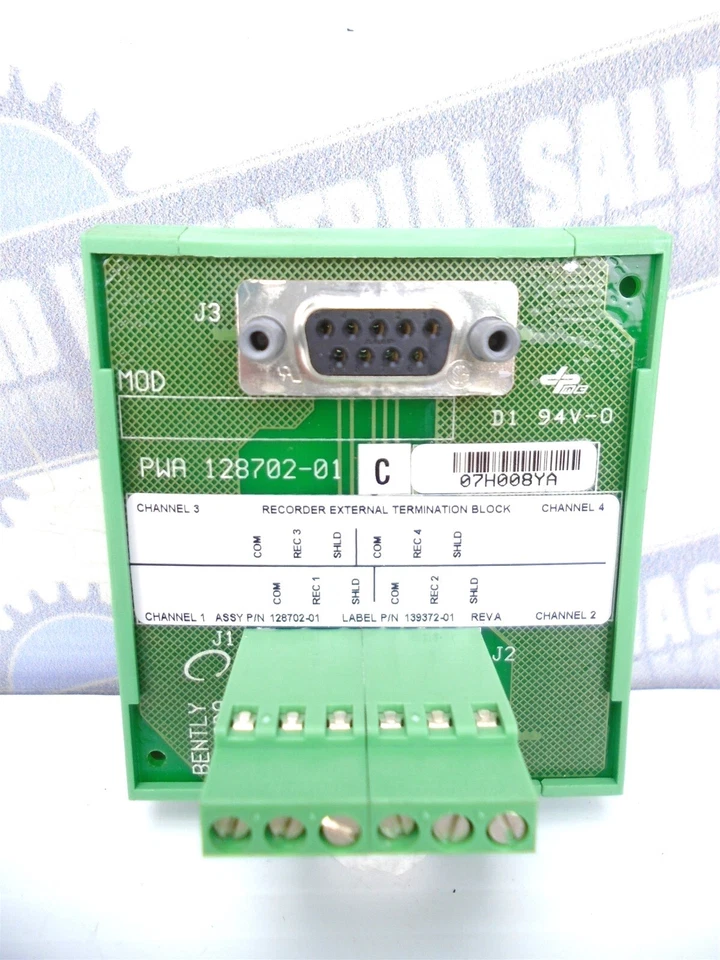 BENTLY NEVADA - PWA 128702-01 - TERMINAL & CONTACT BLOCK 4 Channel - 3500/42 - Image 2 of 4