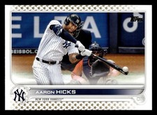 Aaron Hicks 2022 Topps GOLD STAR SP #497 New York Yankees