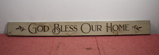 Good Bless Our Home Hanging Wood Sign Decor 36"x4"