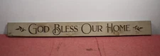 Good Bless Our Home Hanging Wood Sign Decor 36"x4"