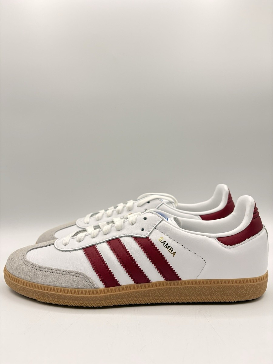 adg Size 10.5 - adidas Samba OG White Burgundy Gum for sale