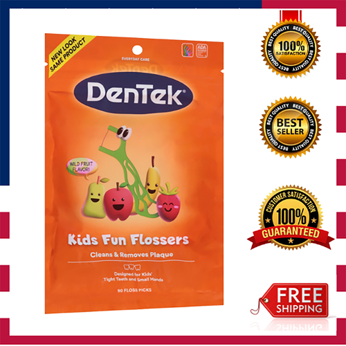 Kids Floss, Picks Fun Flossers, Removes Food Plaque,Dimensions 5.88 x 1.19 x 8.2