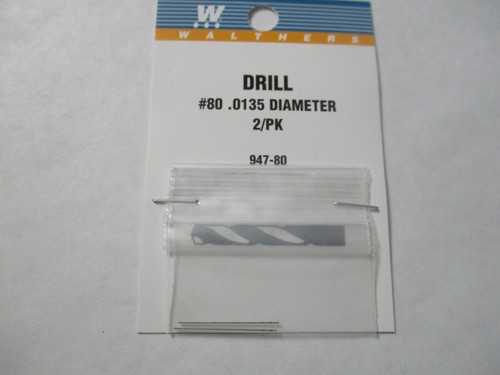 Walthers 947-80 Walthers # 80 /.0135 Diameter Drill Bit 2 pack