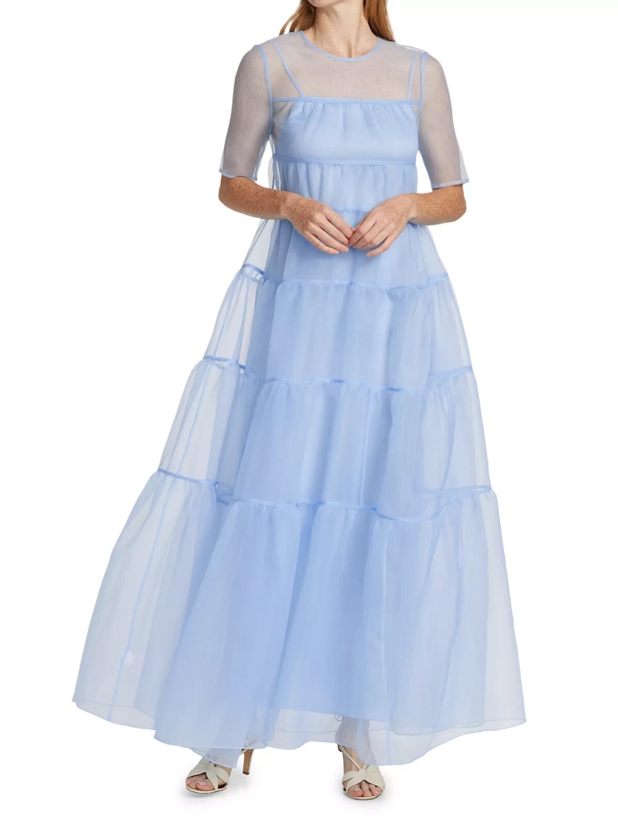 hyacinth blue bridesmaid dresses Royal blue infinity long pleated dress