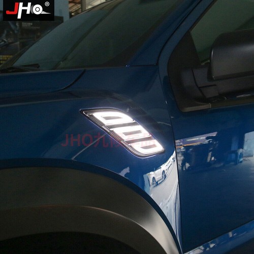 Fender Vent LED DRL Side Marker Light Turn Signal Fit For Ford F150 Raptor 17-19 - Picture 7 of 14