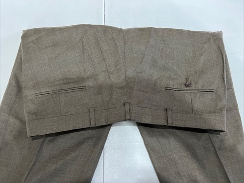 Pierre Cardin Men's Brown Solid Suit 46R 38X25 $495 - Picture 12 of 12